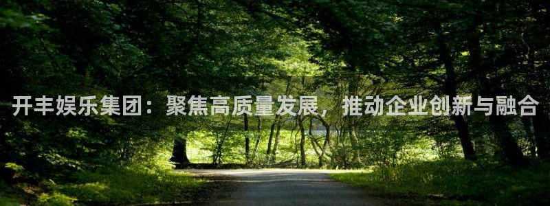 k8凯发4登录：开丰娱乐集团：聚焦高质量发展，推动企业创新与融合